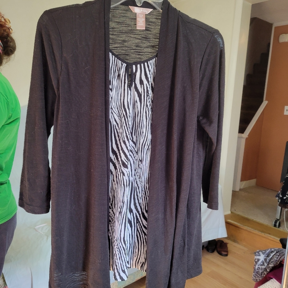 White Stag S 4-6 zebra half sleeve top